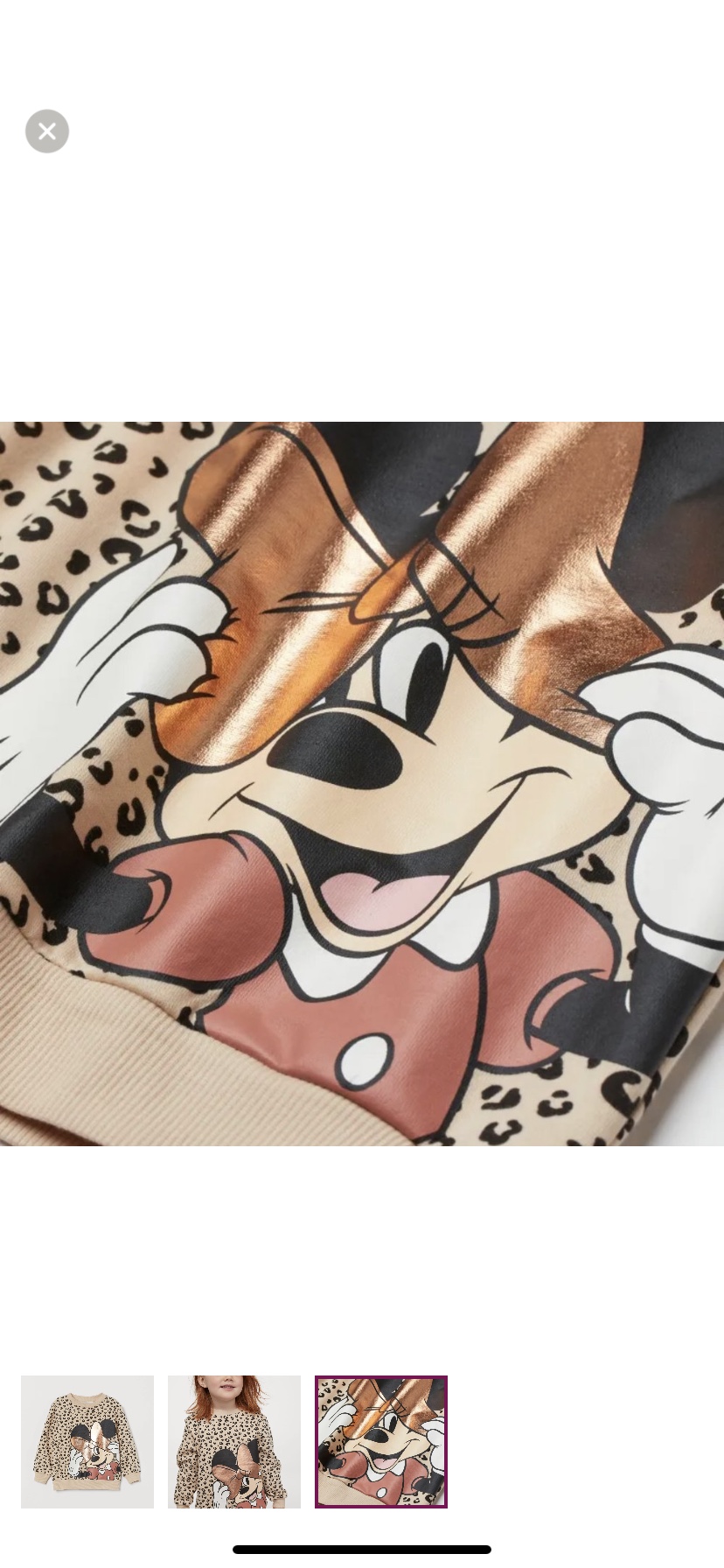 BNWT H&M Sweatshirt Minnie Mouse - Size 6 image indicator(3)