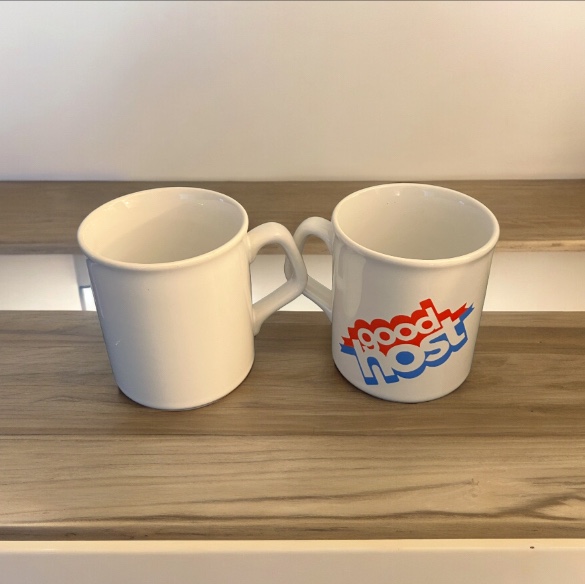 Vintage "good host" Iced Tea Set of 2 Mugs Restaurant Style image indicator(2)