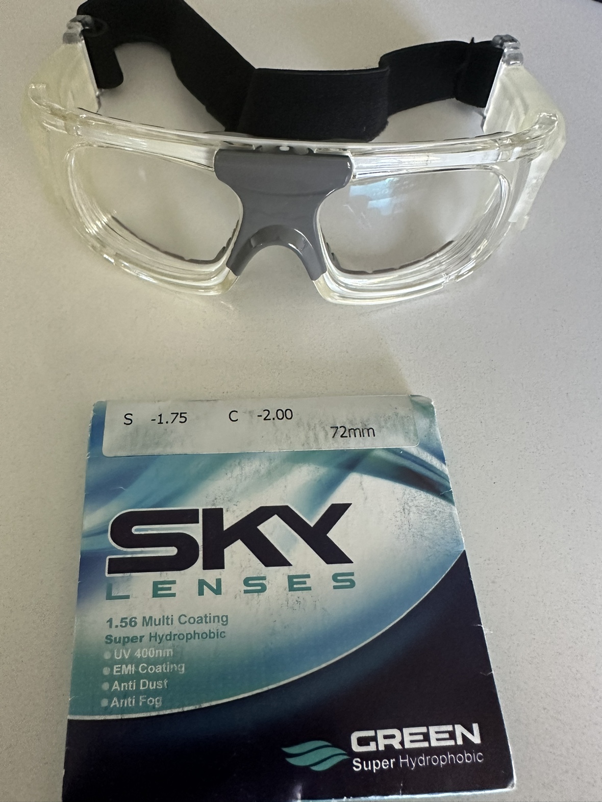 Sport prescription goggles( Anti fog and anti dust) image indicator(2)