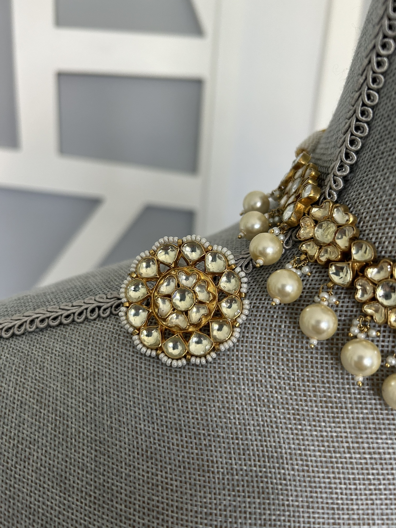 Necklace Earrings Set Indian Wedding - photo 3