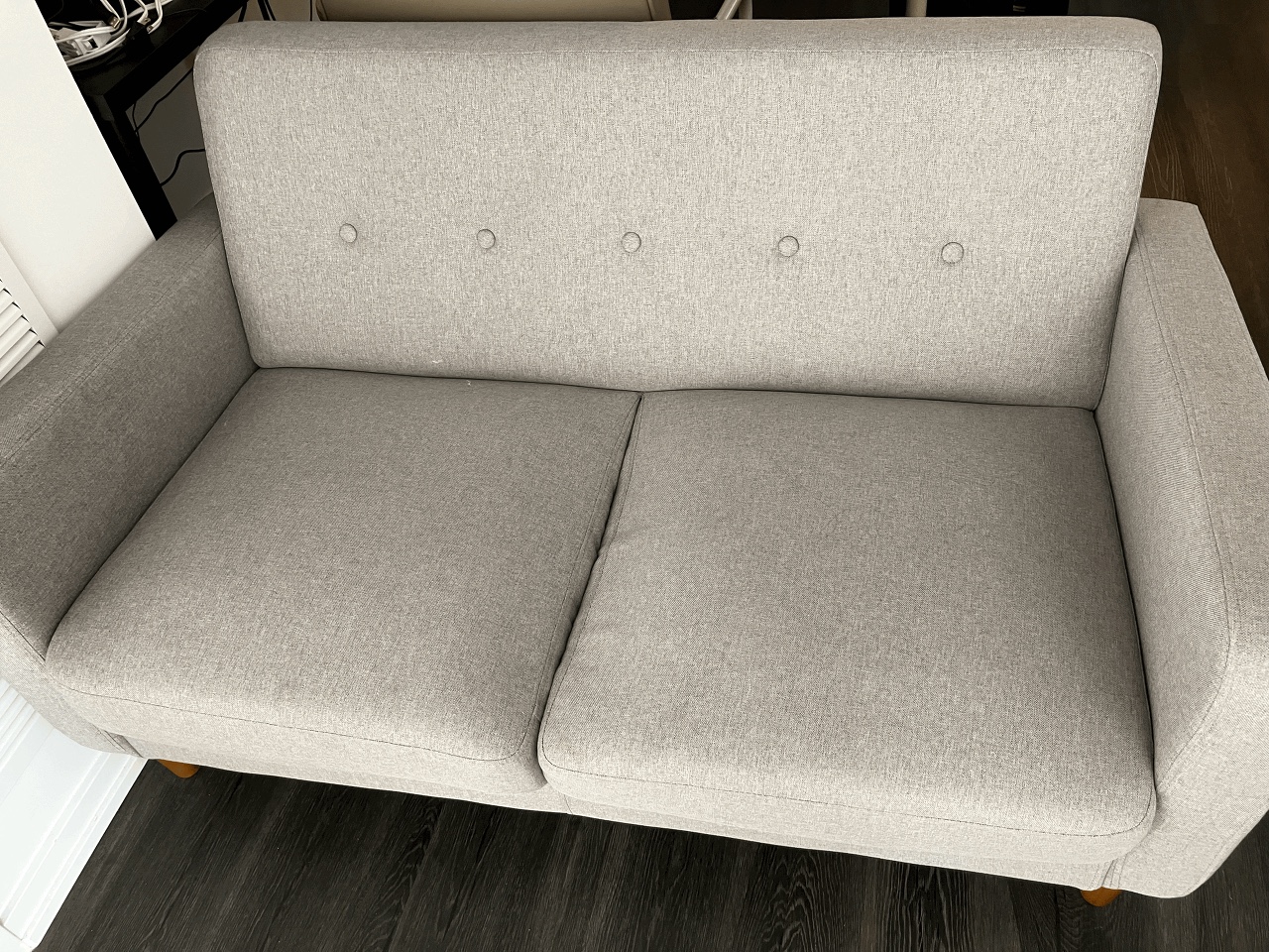 Grey fabric sofa thumbnail