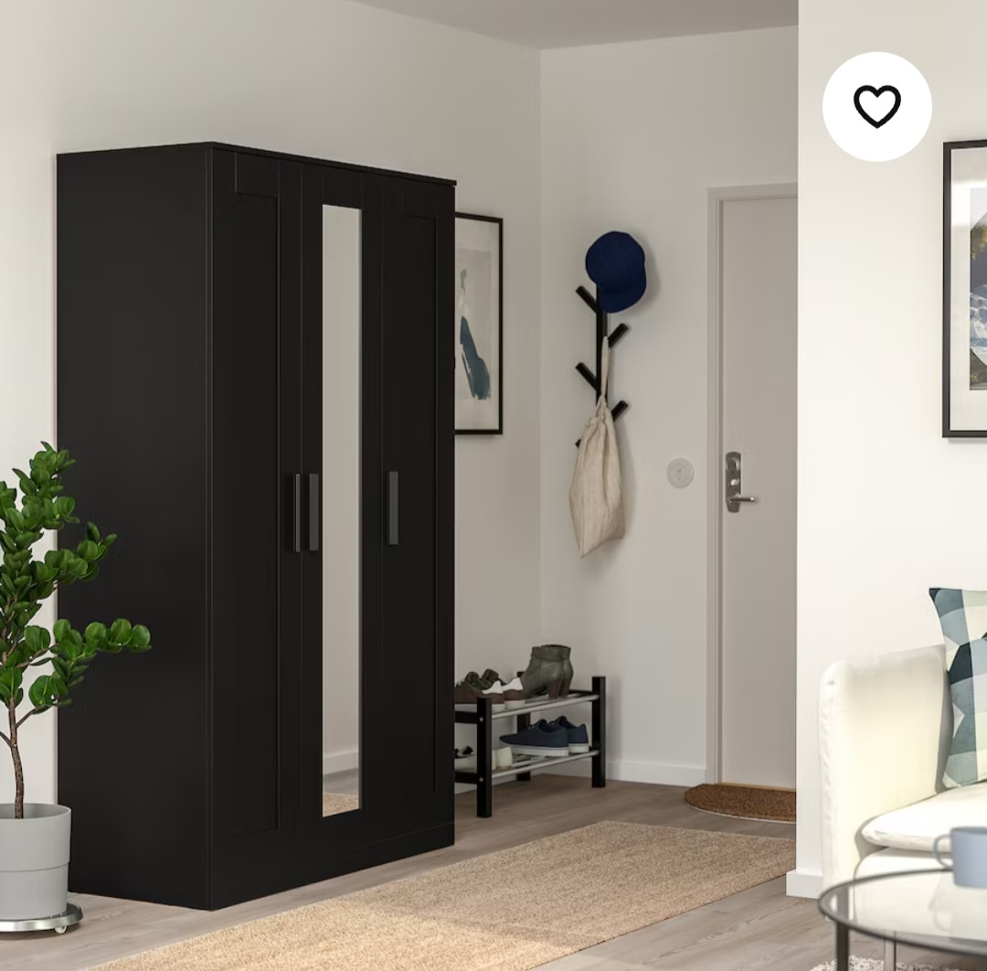 Black closet with Cabinet space - photo 4
