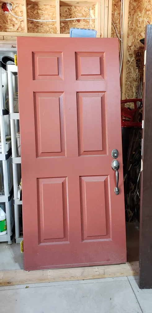 Solid wood exterior door