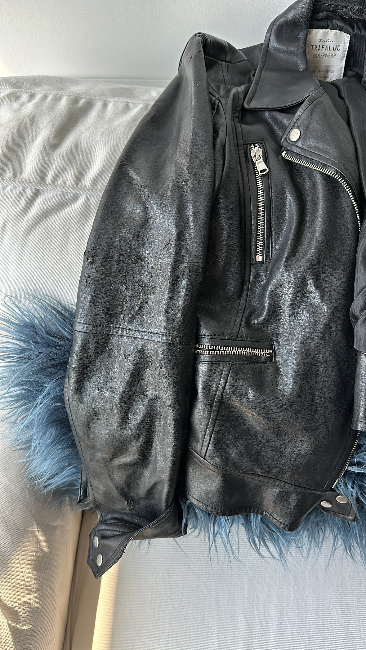 Zara leather jacket - photo 3