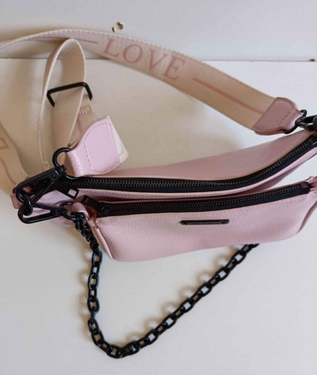 NEW "Like Dreams" Two Part Pink Crossbody Bag ⚽ - photo 2