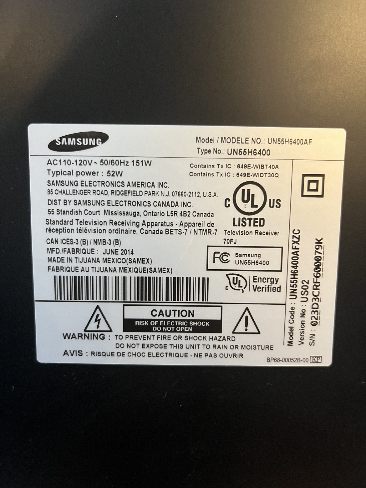 Samsung 55-Inch Smart TV - Excellent Condition - photo 3