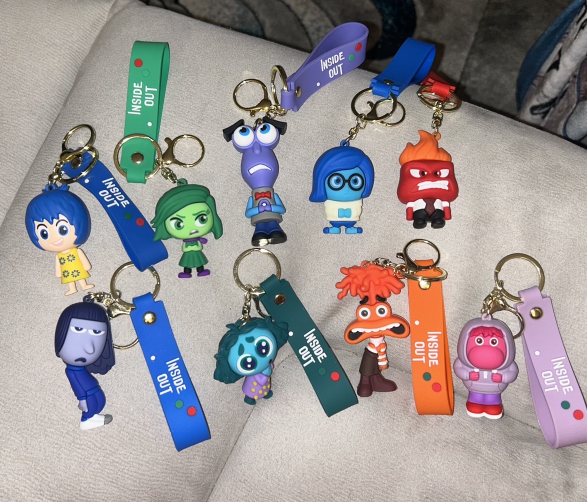 Inside Out 2 Silicone Keychains/Bag Clips thumbnail