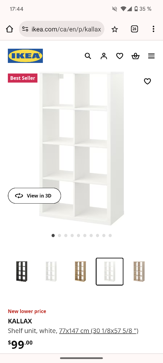 IKEA KALLAX shelf unit thumbnail