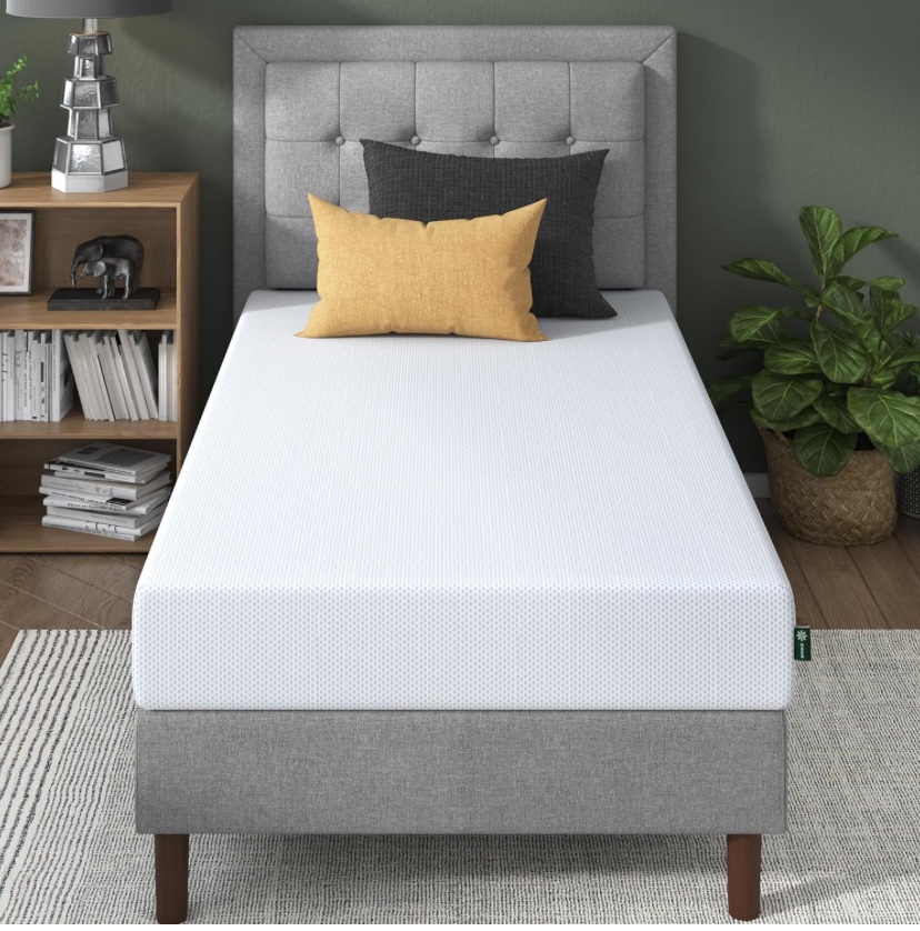 Twin Mattress Memory Foam, Zinus 8 Inch Green Tea Cooling Gel