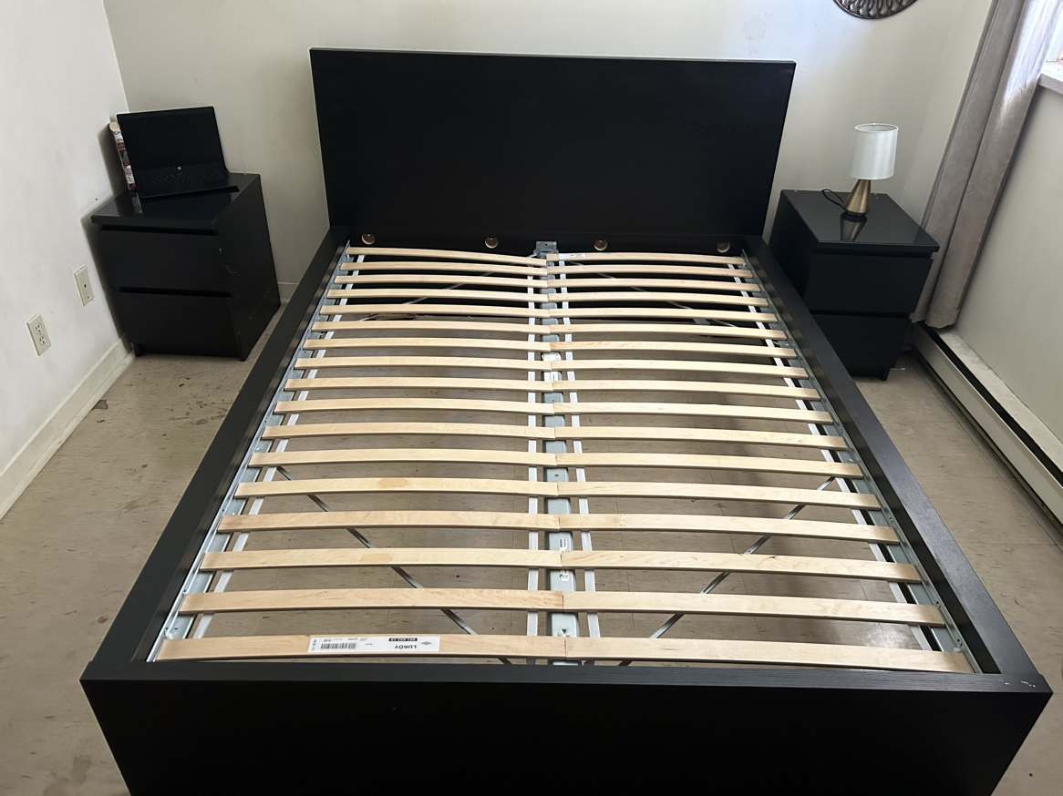 MALM Brown Queen Bedframe - photo 3