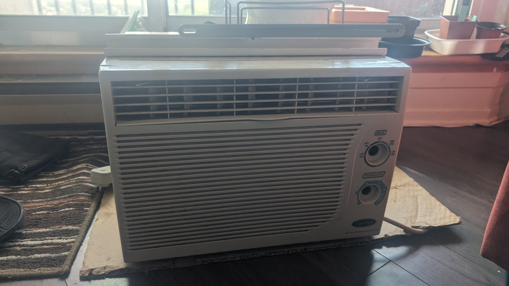 old horizontal window ac