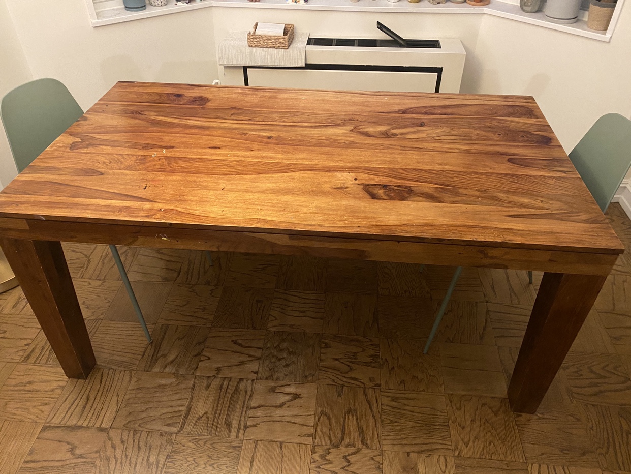 West Elm Wooden Table with Bench