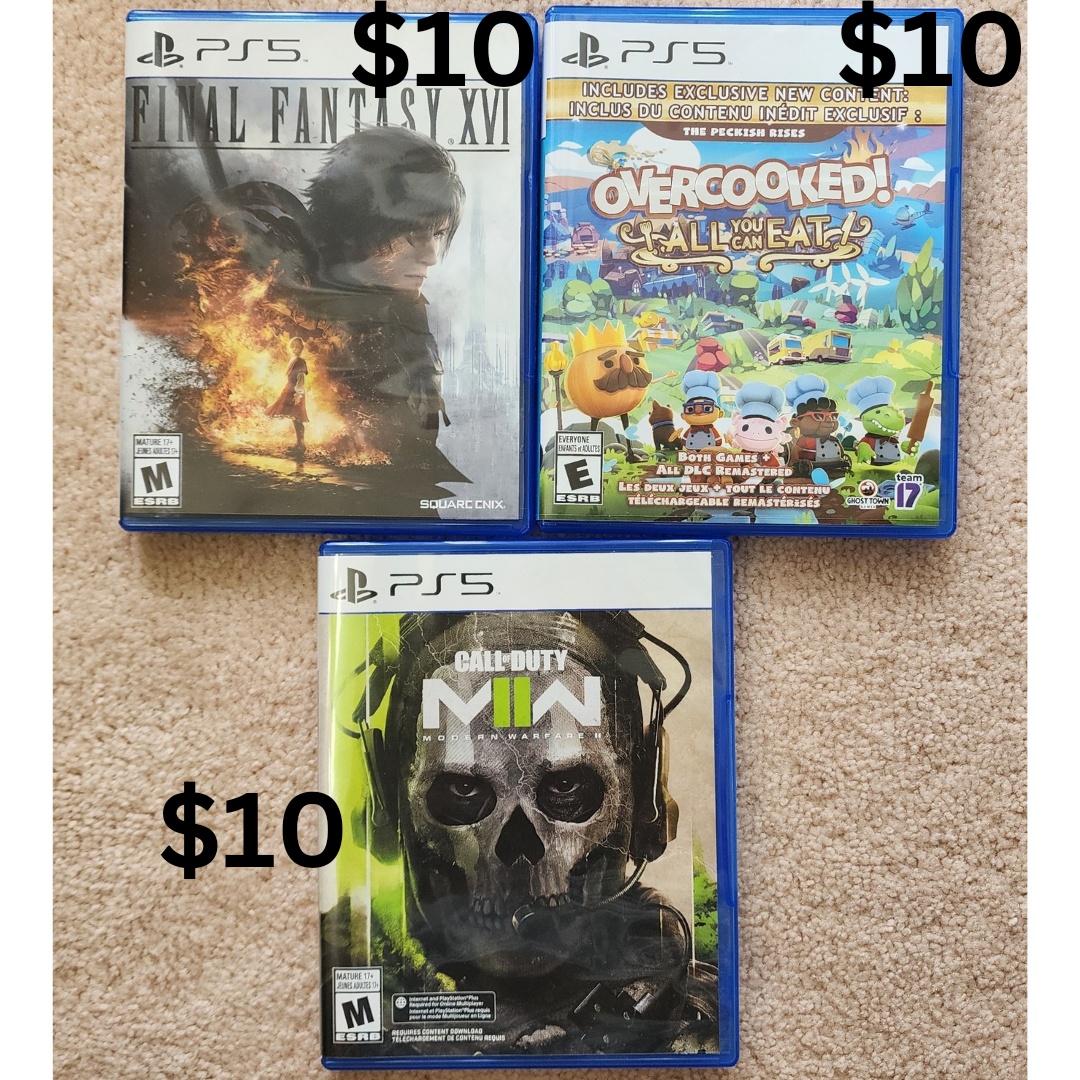 PS4/PS5/Nintendo Switch Games for sale