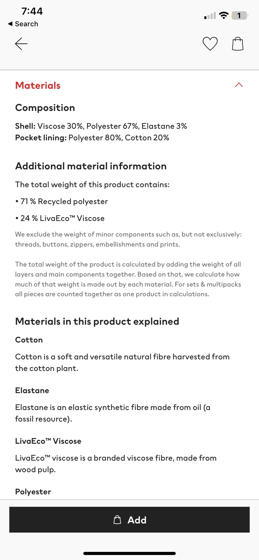 NWT H&M Grayish blue pants image indicator(8)