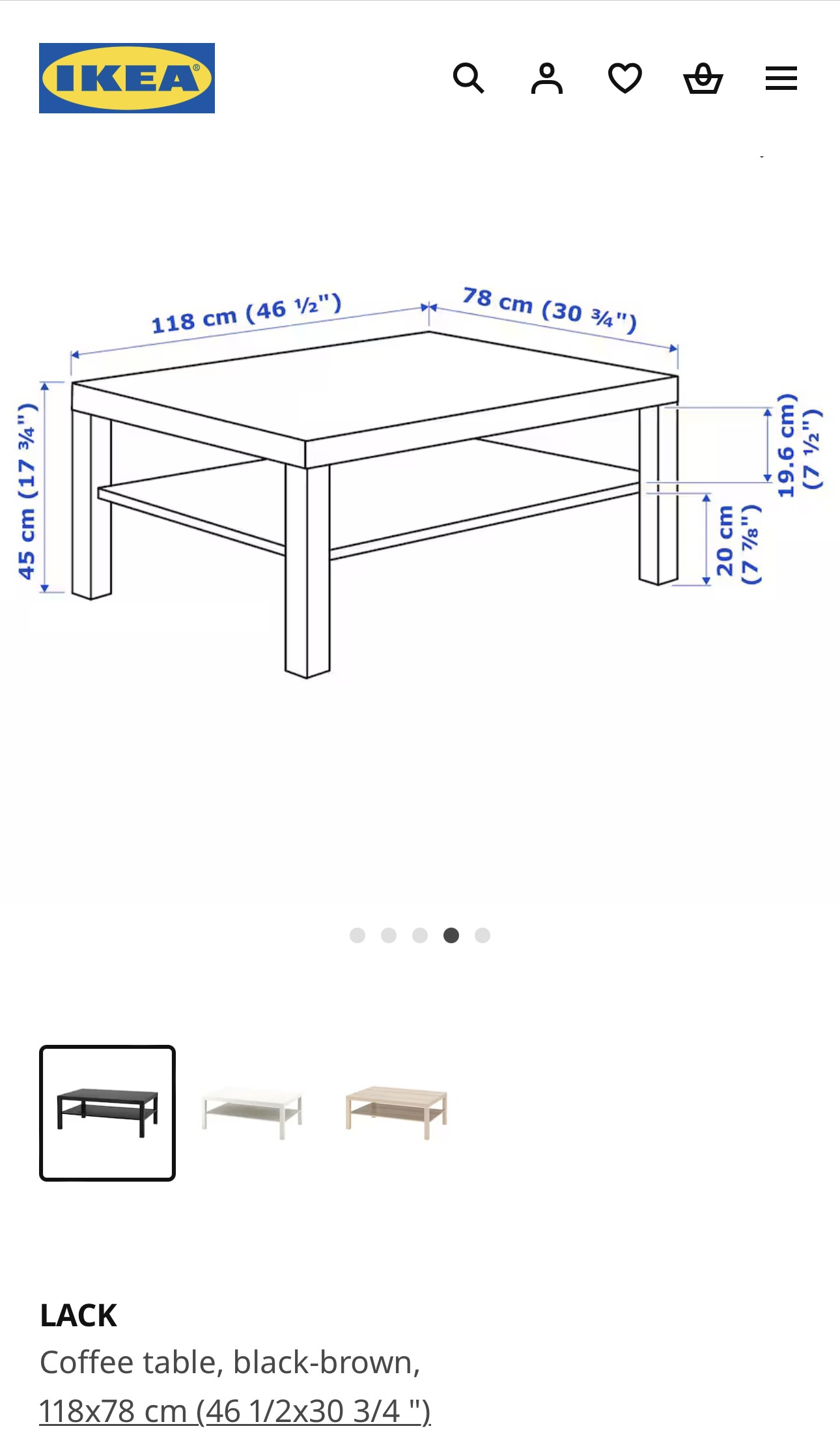 Ikea coffee table - photo 4
