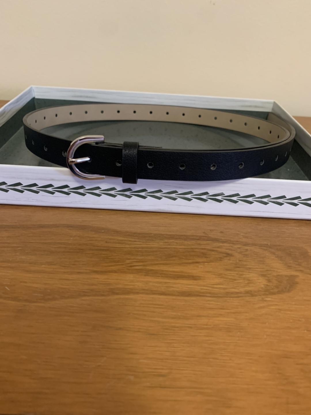 Steve Madden Black Belt Sz M thumbnail