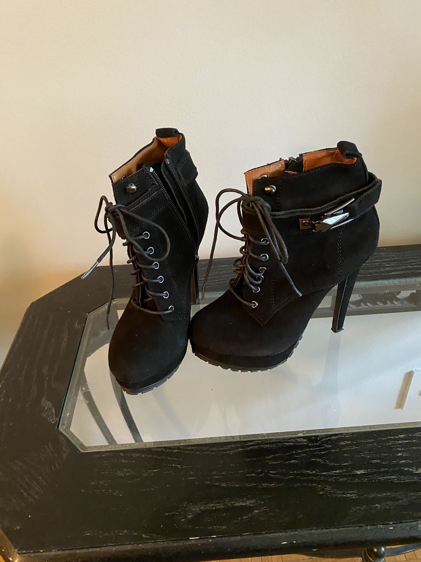 Black ankle boots