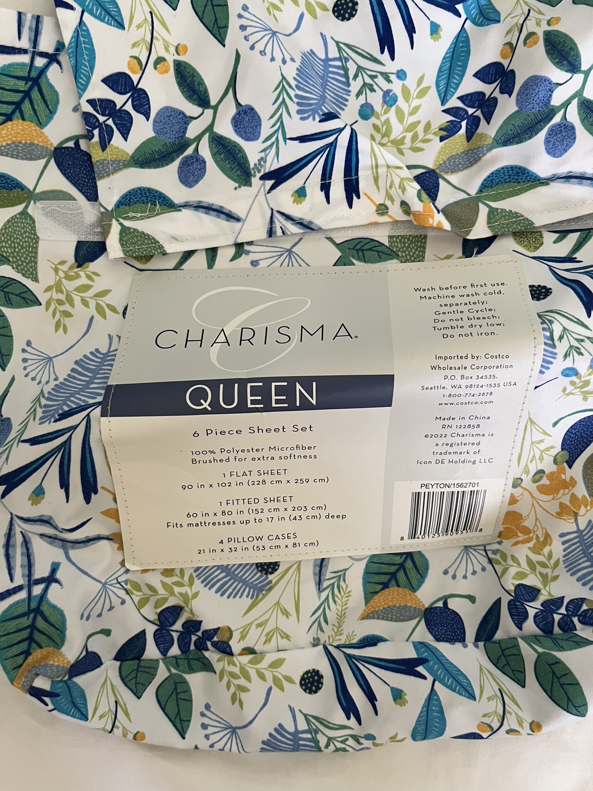 Queen size bedsheet for sale ( 6 piece set, brand new set) - photo 2
