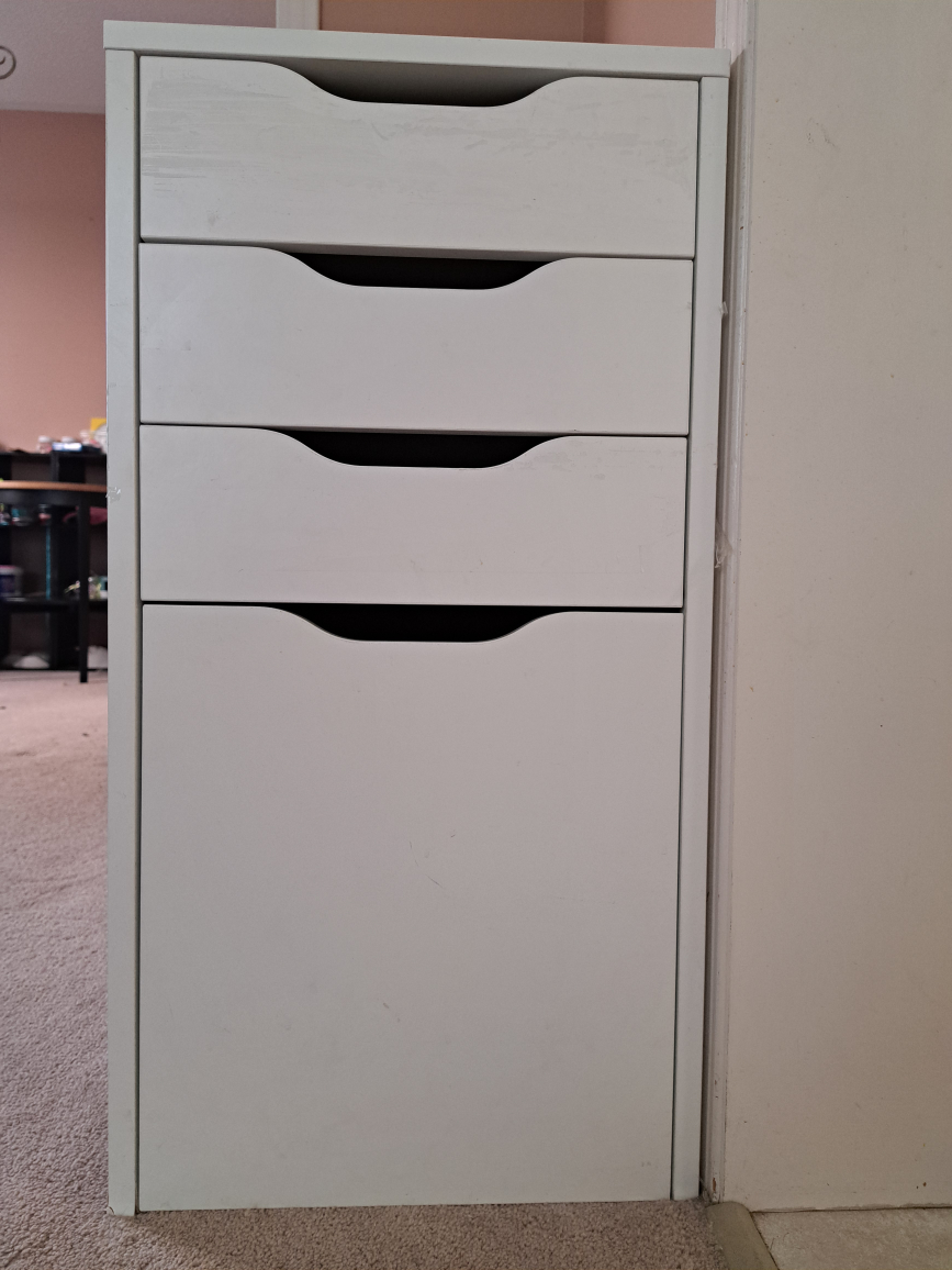 IKEA Drawer unit/drop file storage, white, 36×58x70 cm