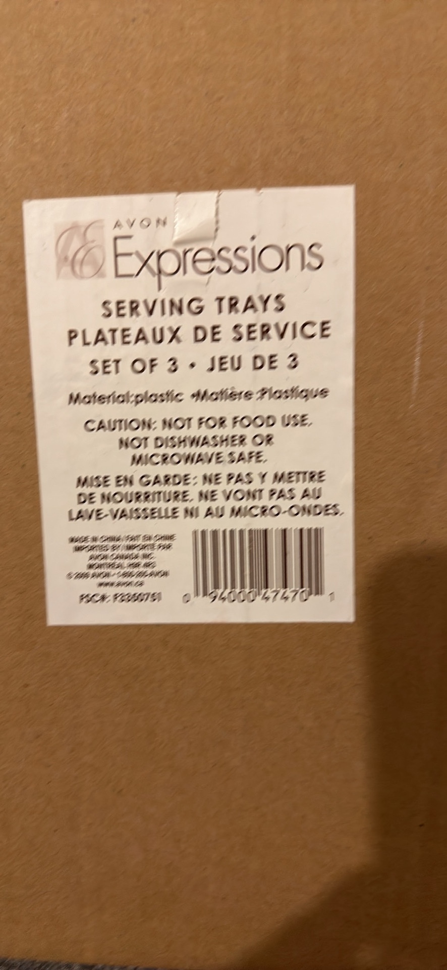 Serving trays
