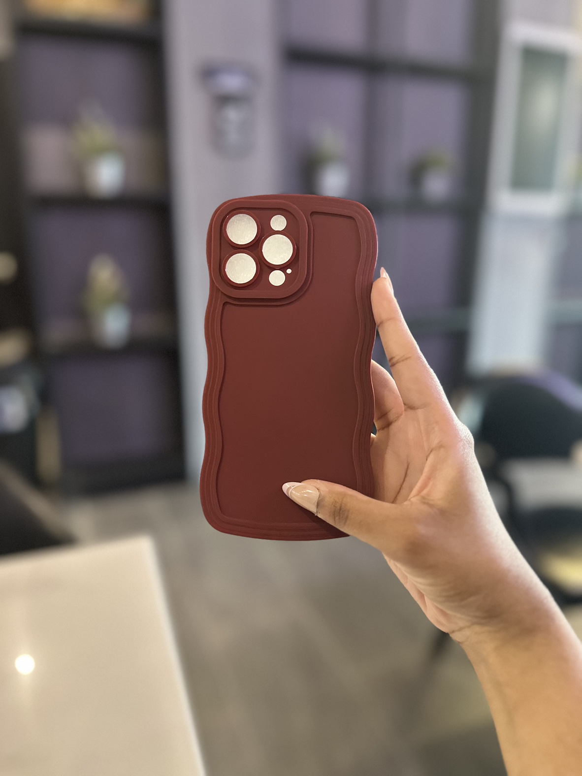 Wave Frame Case for iPhone 14 Pro Max – Slim Shockproof Bumper - photo 2