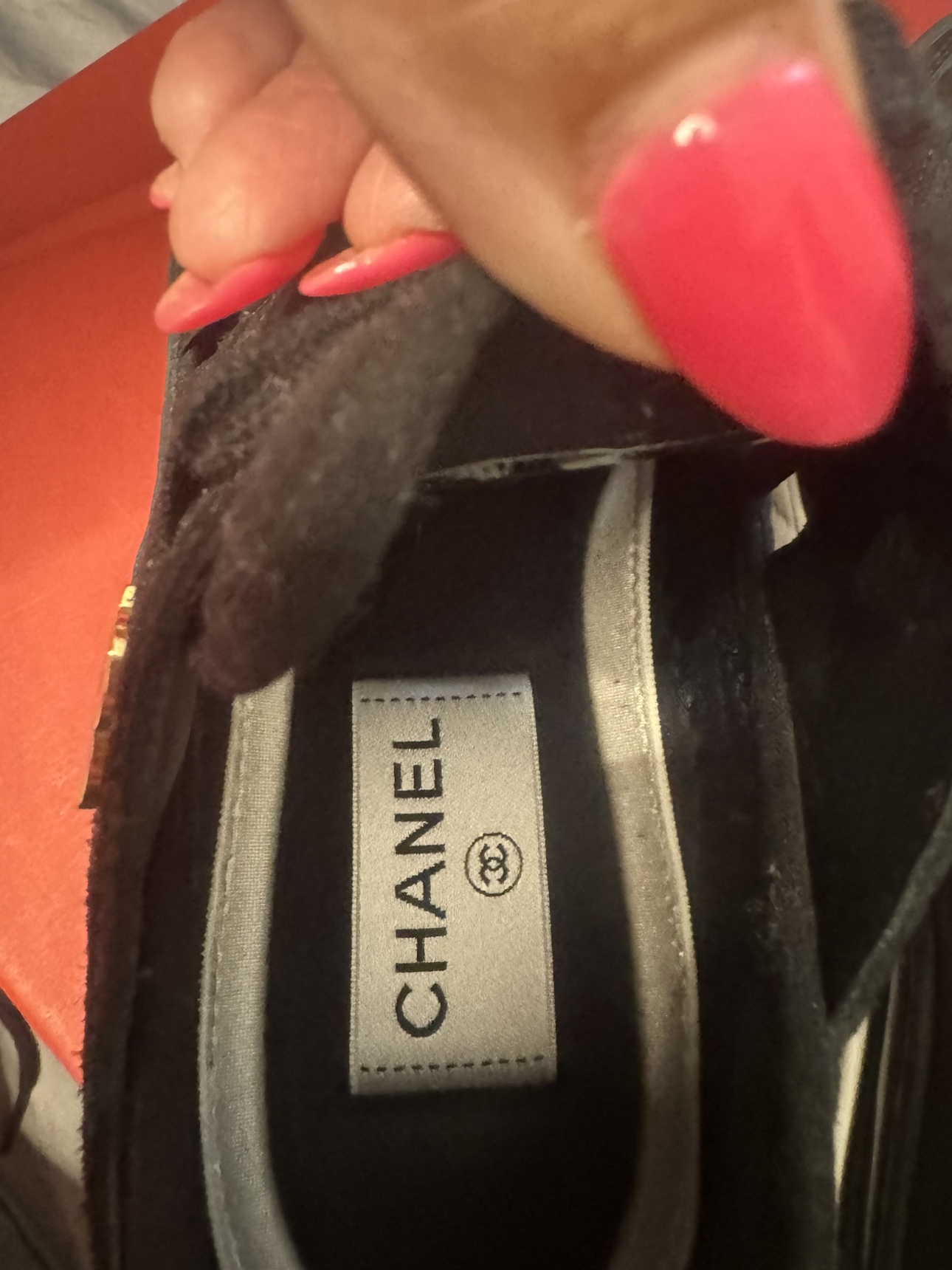 CHANEL Black Suede And Leather CC  Sneakers - photo 5