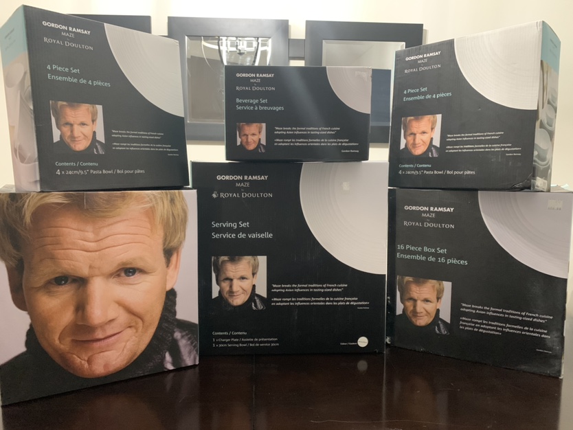 Gordon Ramsay Maze by Royal Doulton 6 Box Dinnerware Set - New!