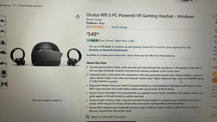 Oculus rift S + 2 controllers - photo 3