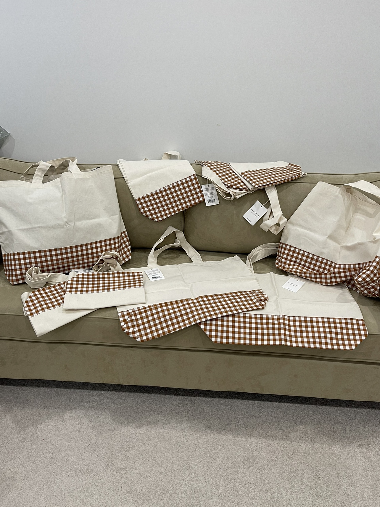 NEW! 100% COTTON EXTRA LARGE TOTE, by DANS LE SAC, - photo 2