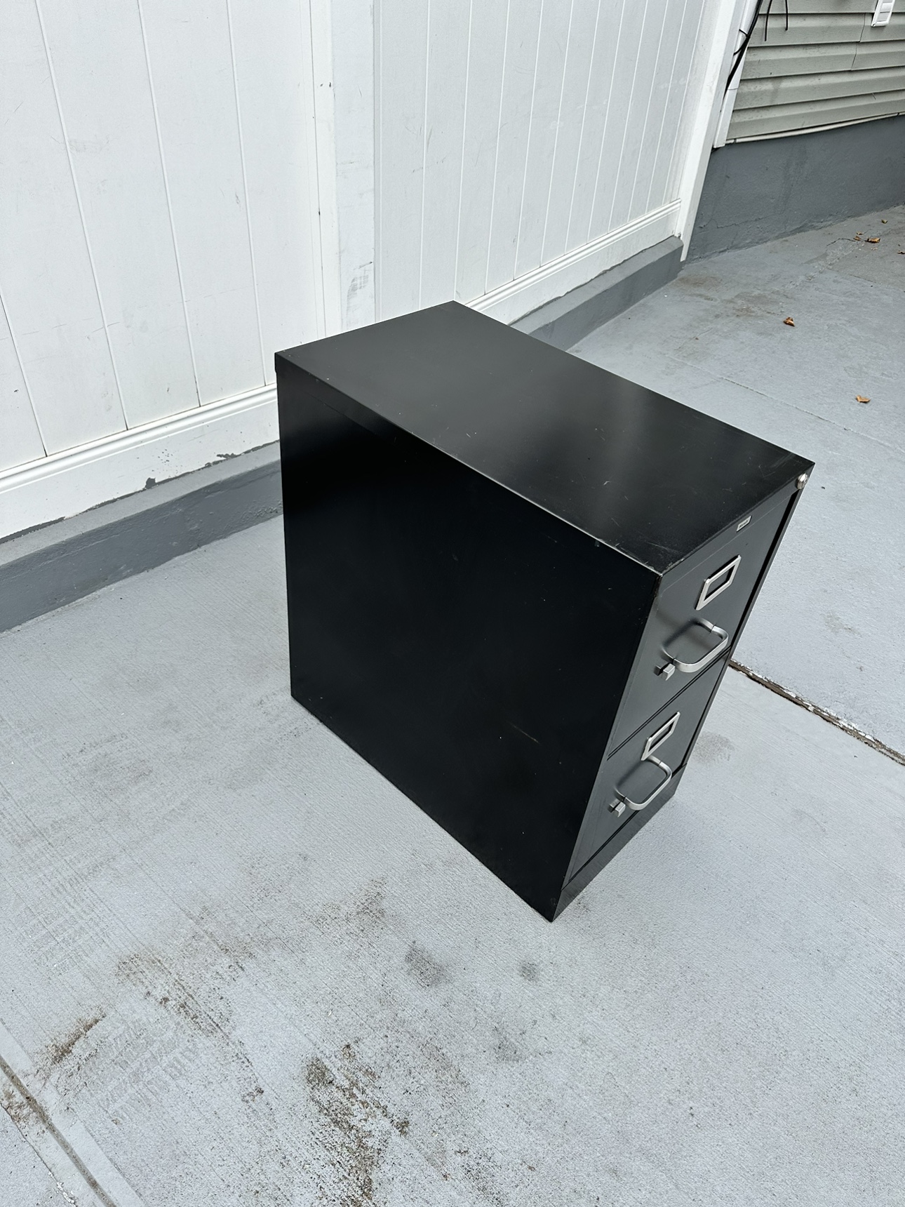 2 draw metal file cabinet - photo 5
