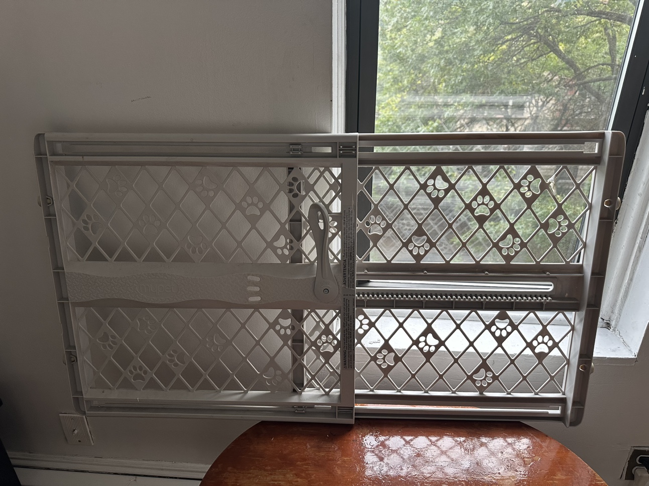 MyPet Paws Portable Pet Gate, Light Gray - photo 5