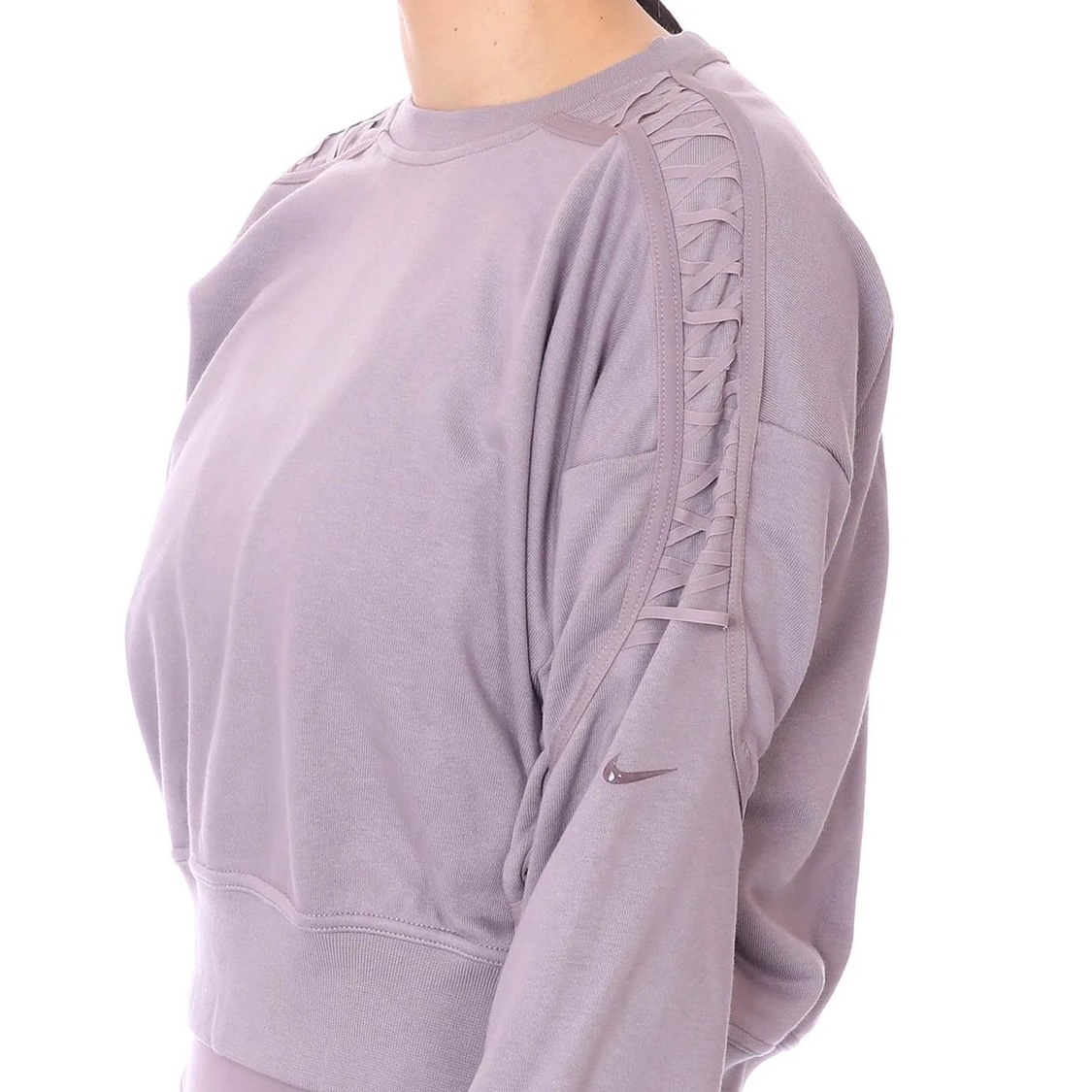 Nike Dri-fit thermal training crew sweatshirt violet purple - photo 2