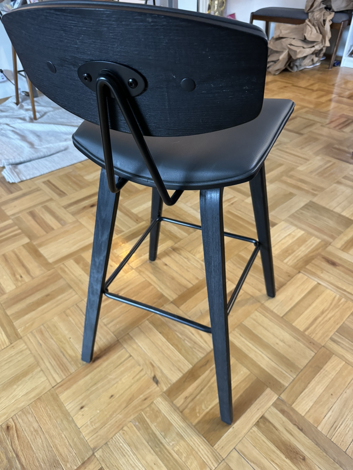 Payton Vegan Leather Bar Stool - photo 2