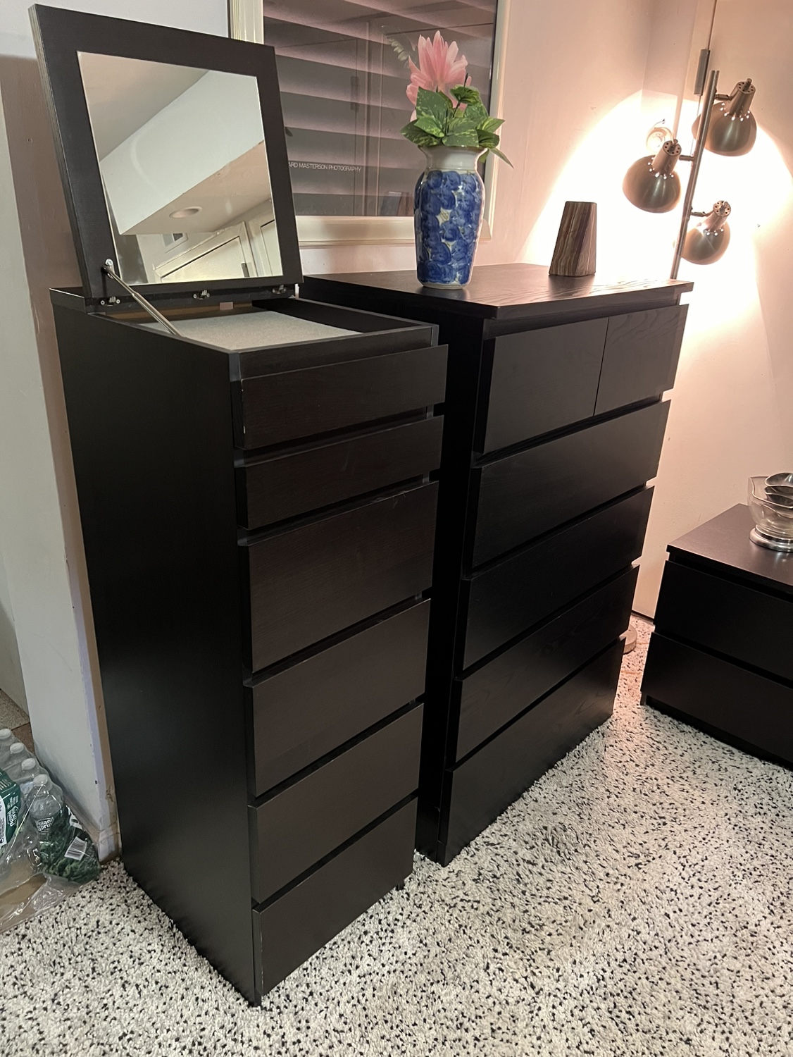 2 Dark Brown Dressers Set - Delivery Extra - photo 2
