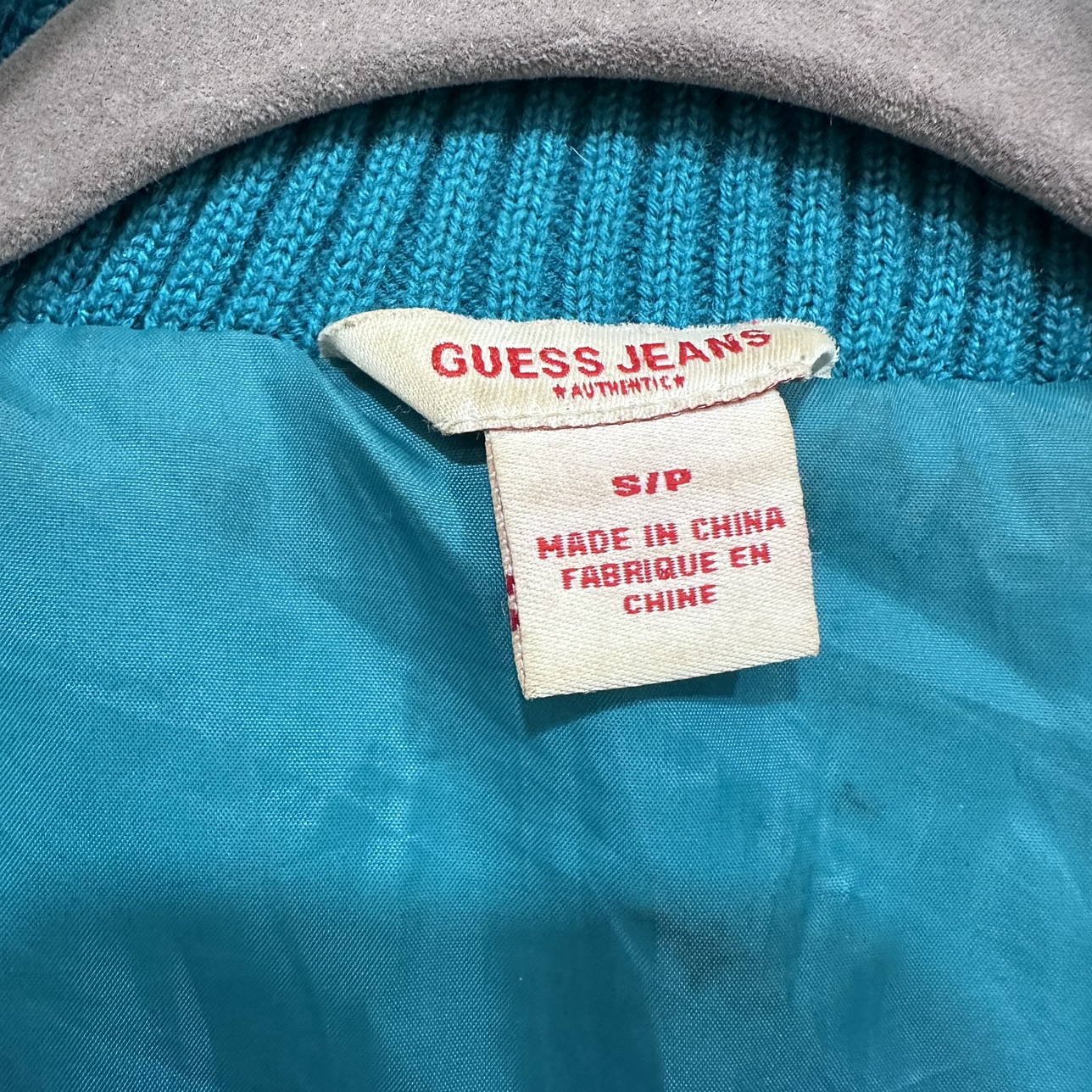 Guess teal coloured jacket image indicator(9)