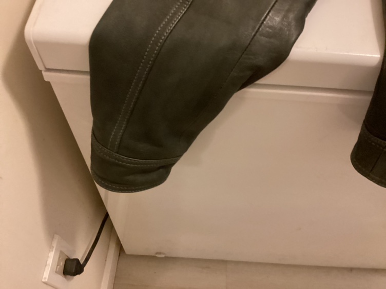 Olive Coloured Faux Leather Jacket! - photo 4