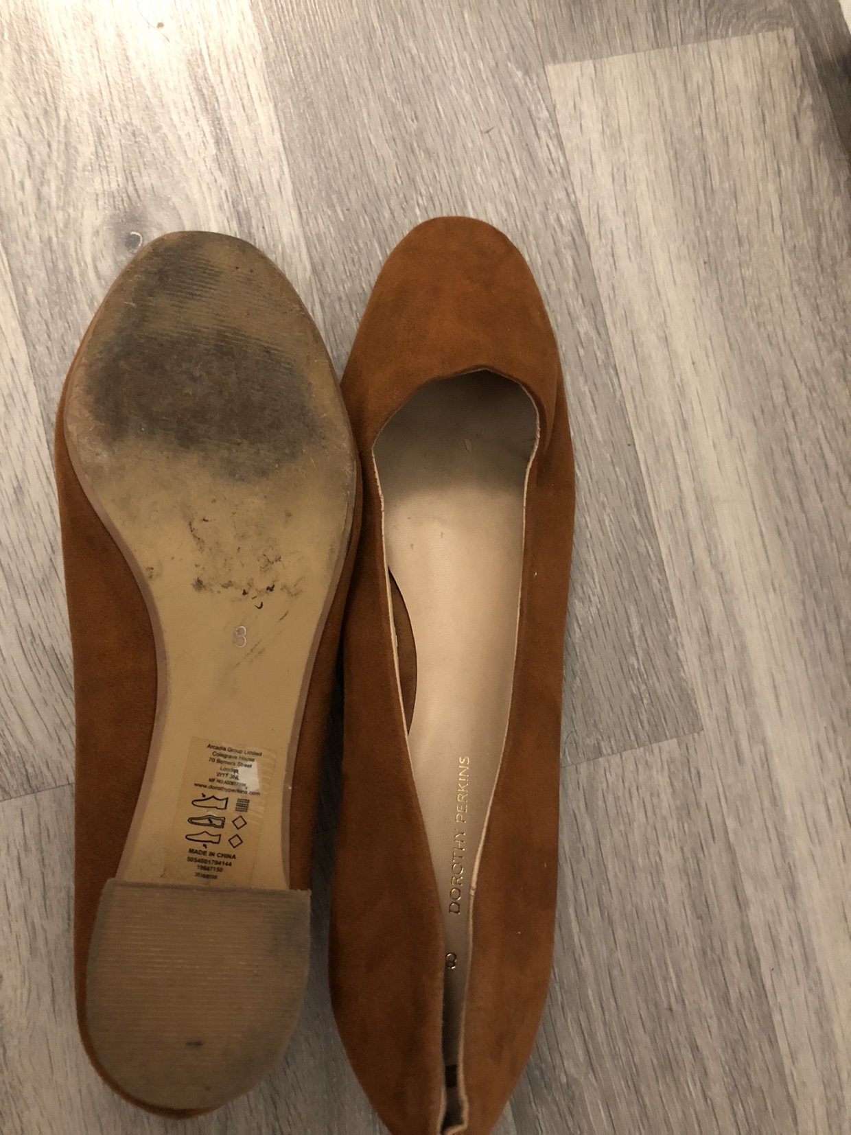 Tan coloured shoes