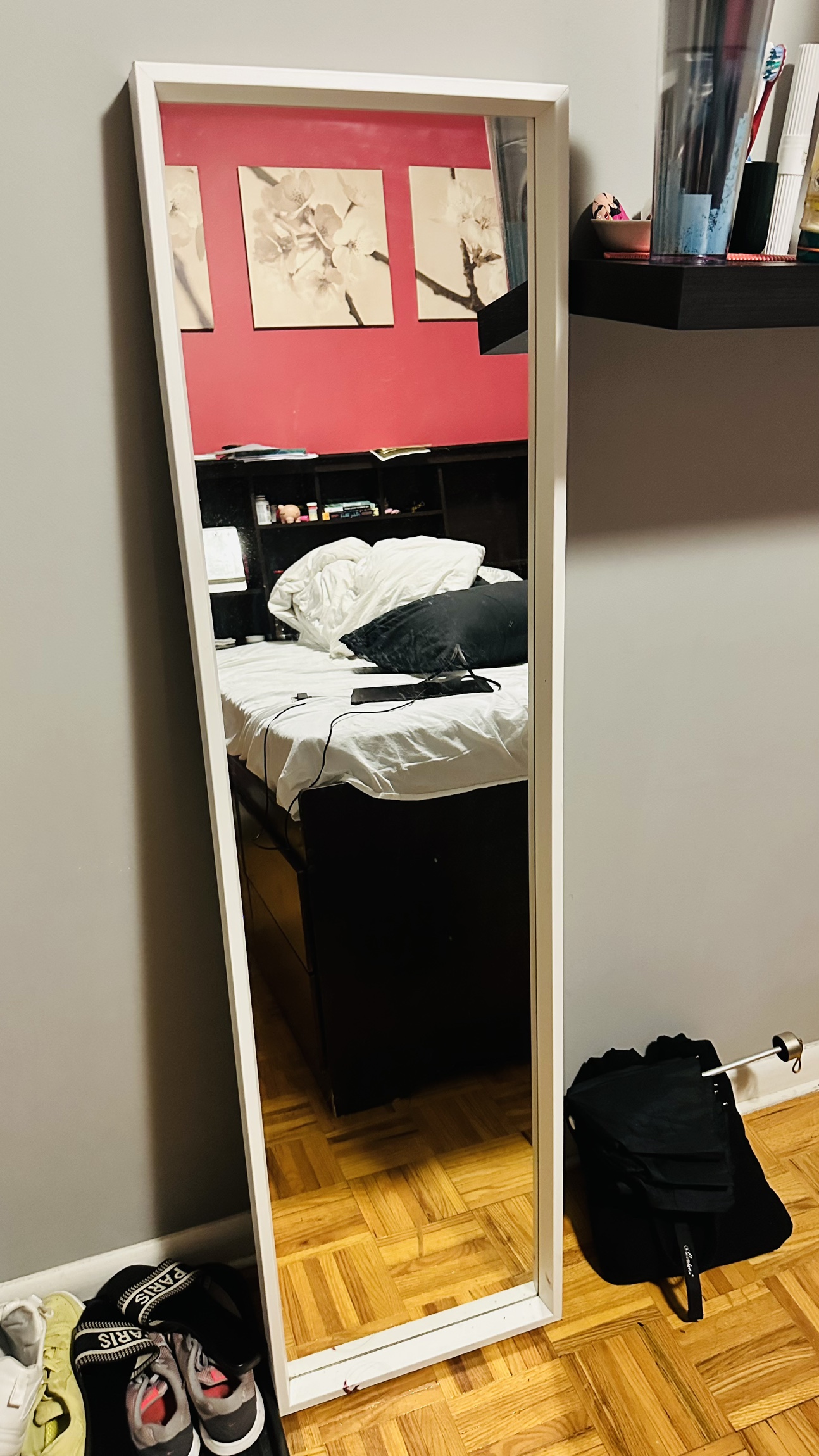 Ikea white mirror - photo 2