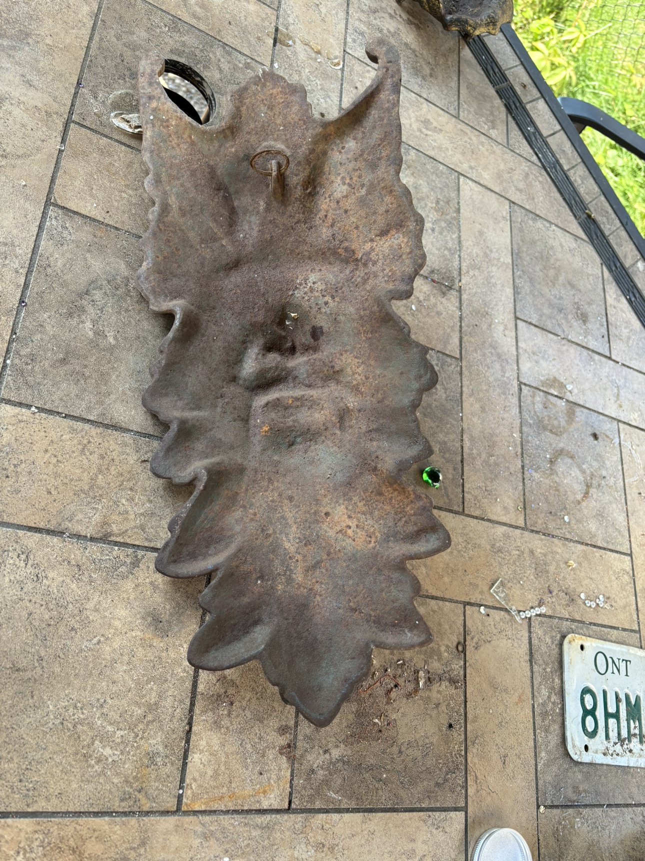Cast iron green man - photo 4