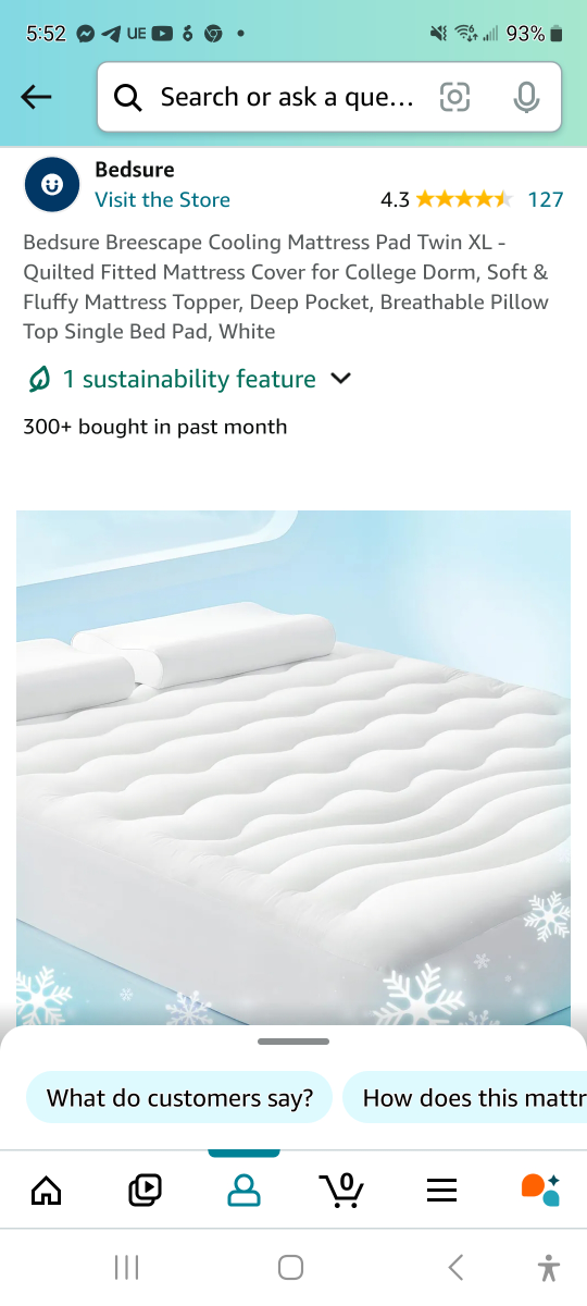 Brand new Cooling Mattress Pad Twin XL.