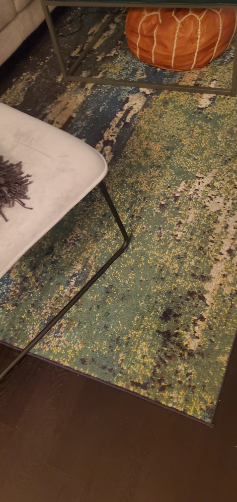 Wayfair Rectangle green/navy rug image indicator(3)