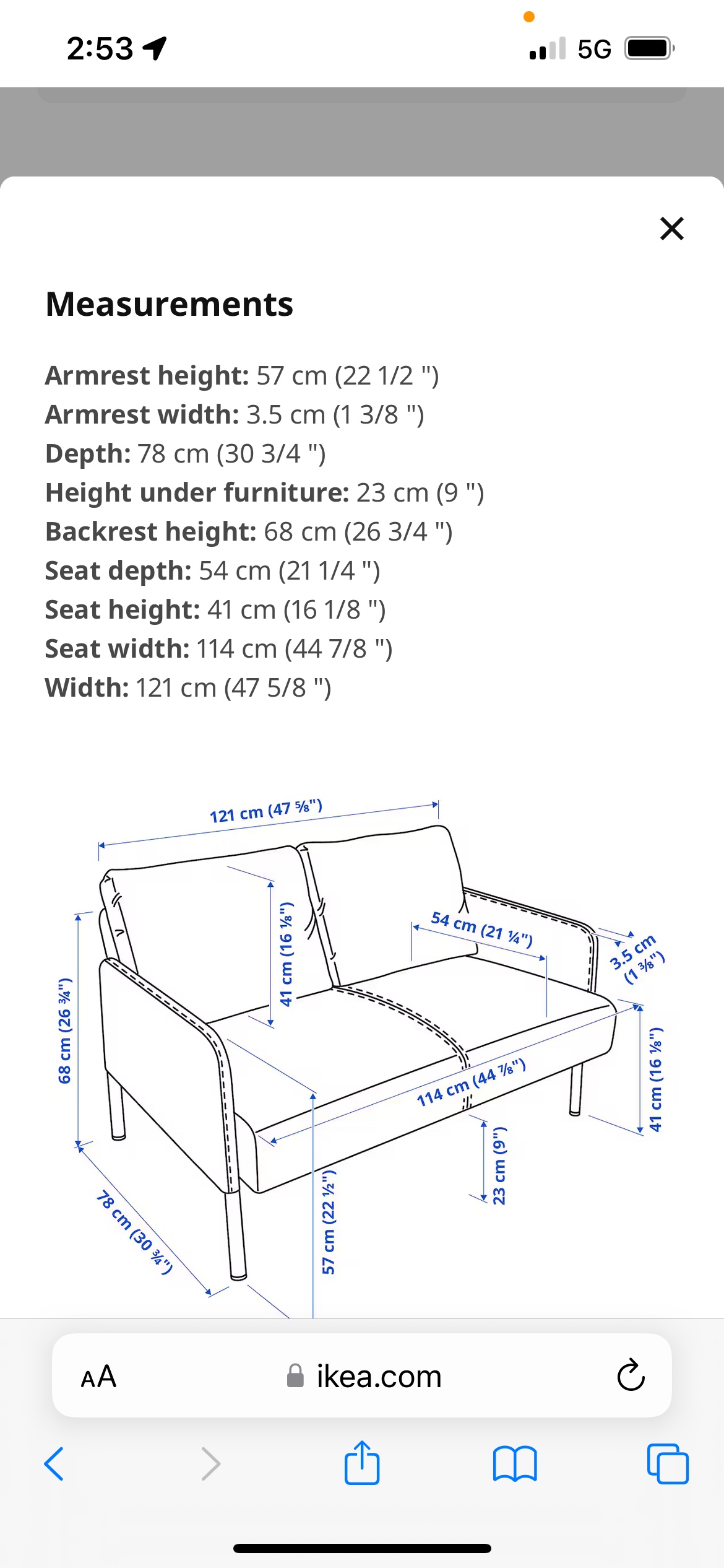 IKEA Love Seat - photo 2