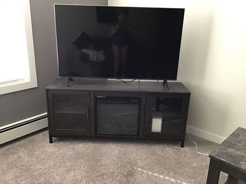 TV Stand with Fireplace Insert
