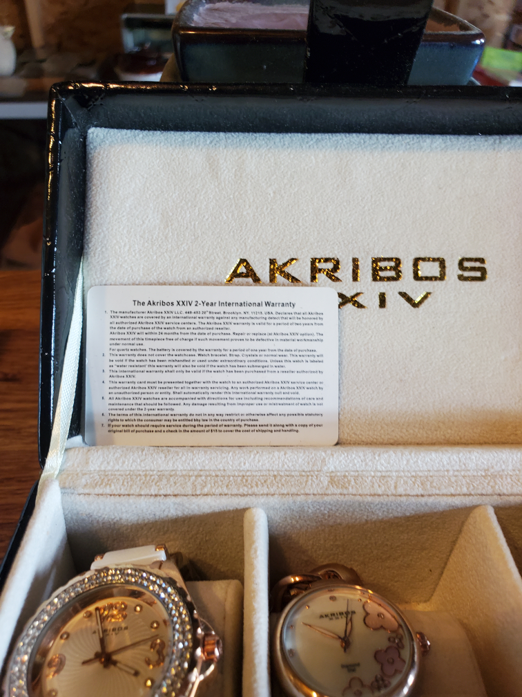 Akribos ladies watch set. thumbnail