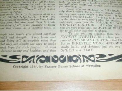 1914 Farmer Burns Wresting Martial Arts Booklet. image indicator(2)