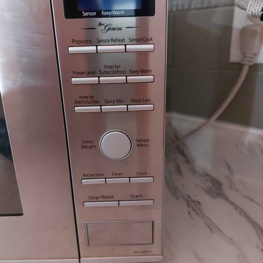 Stained steel microwave - photo 4