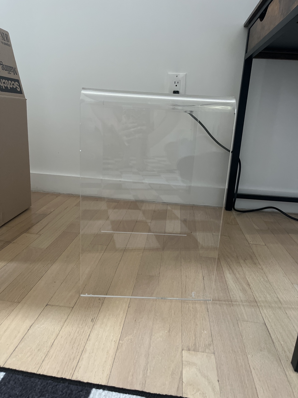acrylic night stand/side table - photo 3