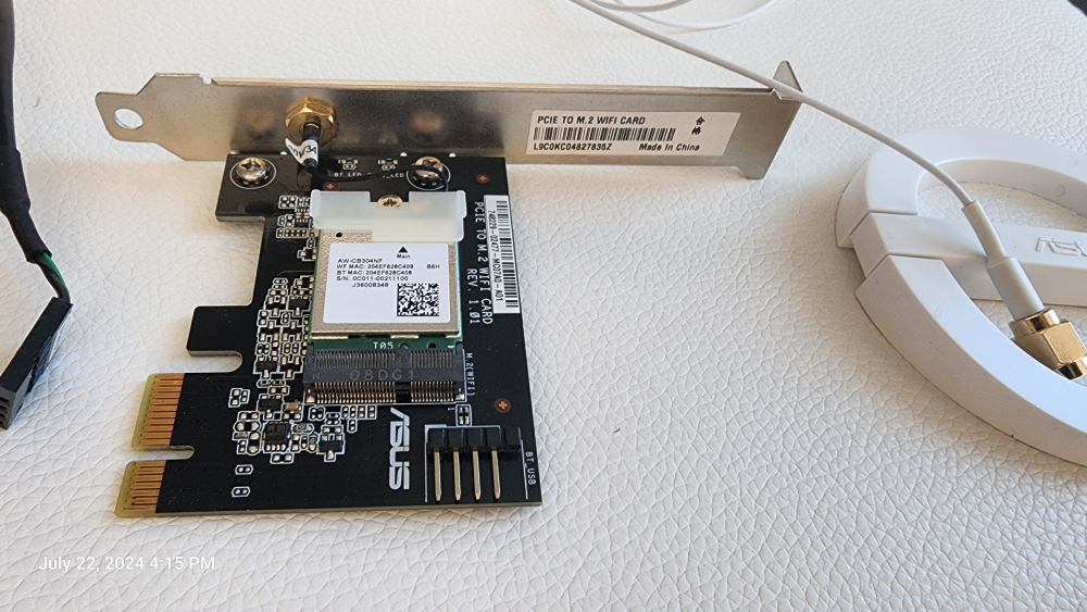 Asus PCIE to M.2 Wi-Fi Card - photo 5