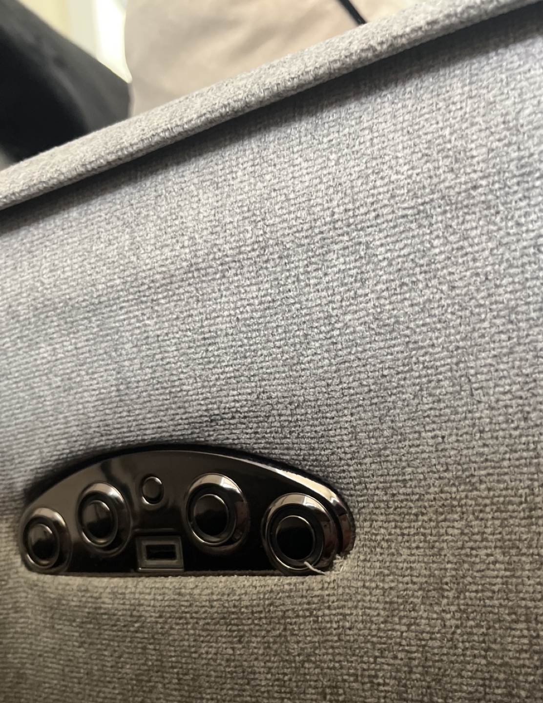 Grey Couch with Power Reclining Seats - photo 2