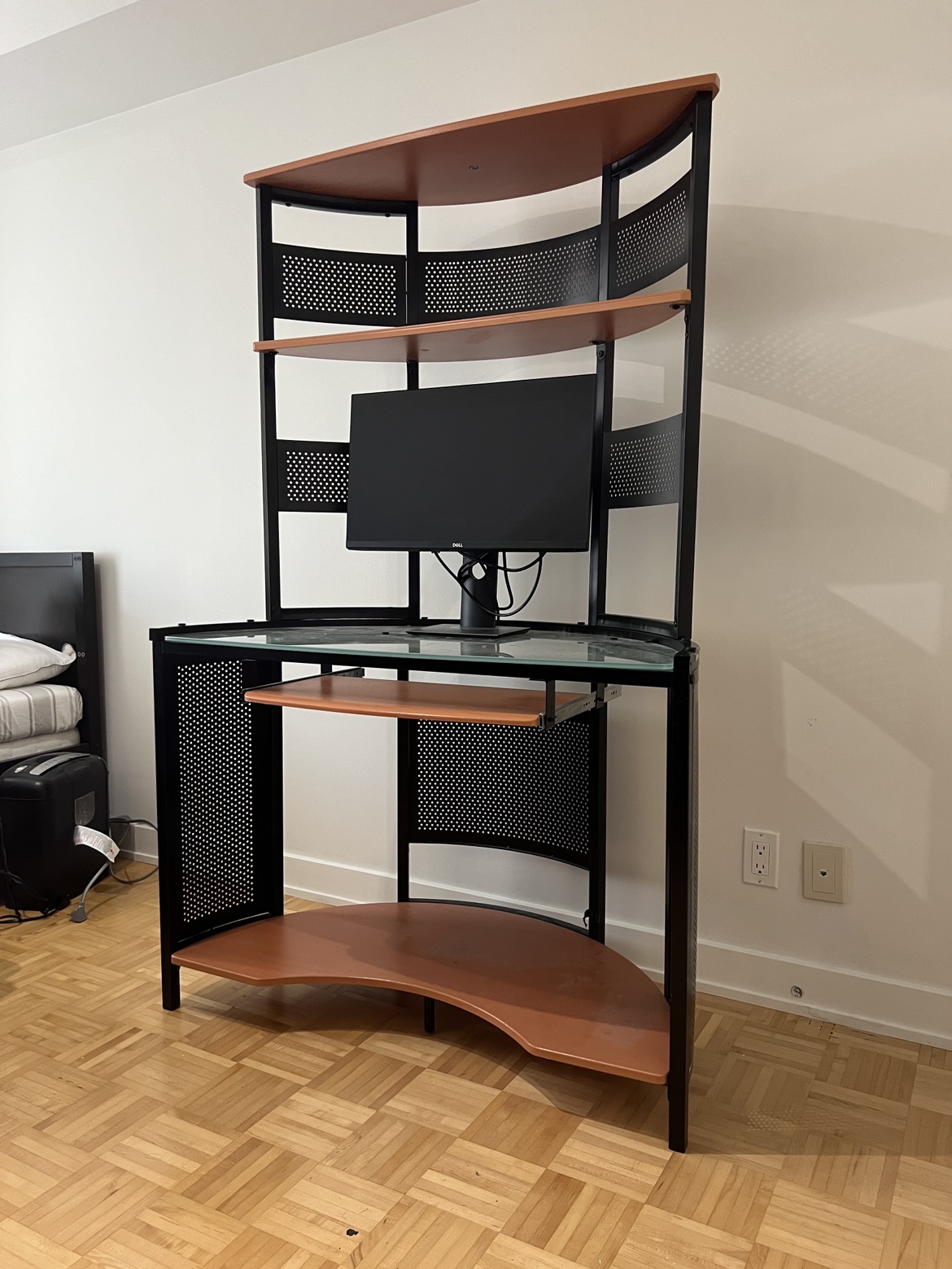 Unique Computer Desk/Station With Shelves